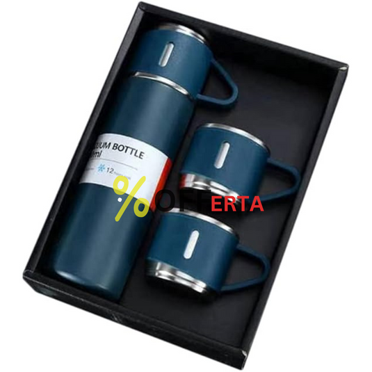 Set Termos Ecologic INOX 500 ml + 3 cesti x 150ml