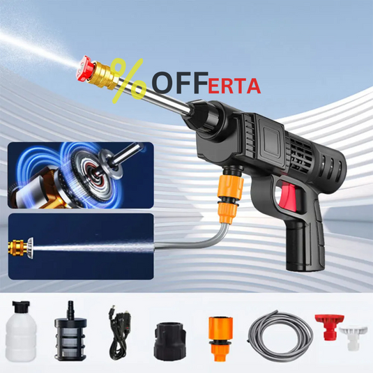 KIT Aparat de spalat cu presiune de 48V,2 acumulatori si cu rezervor pentru detergent!