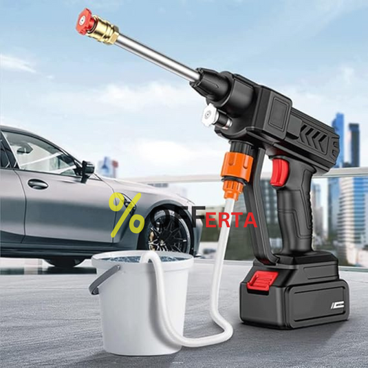 KIT Aparat de spalat cu presiune de 48V,2 acumulatori si cu rezervor pentru detergent!