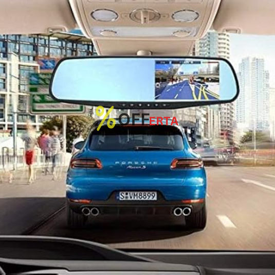 Oglinda monitor dual camera 4.3 inch pentru parcare