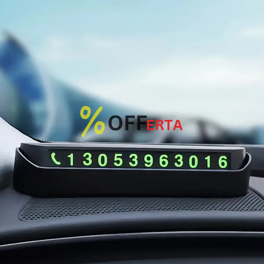 Suport numar de telefon pentru parcare temporara