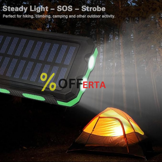 Baterie Externa cu Incarcare Solara 5000 mAh