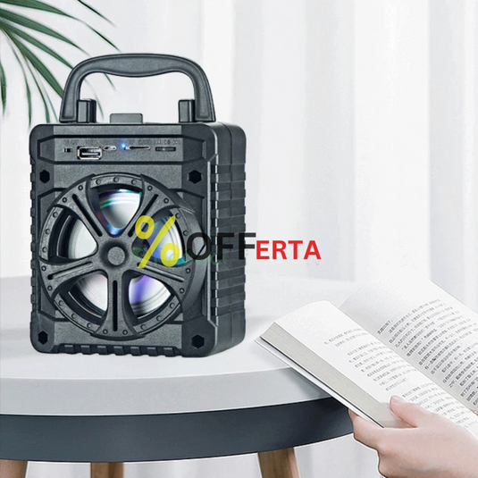 Boxa portabila cu Bluetooth,USB, Card si Led luminos