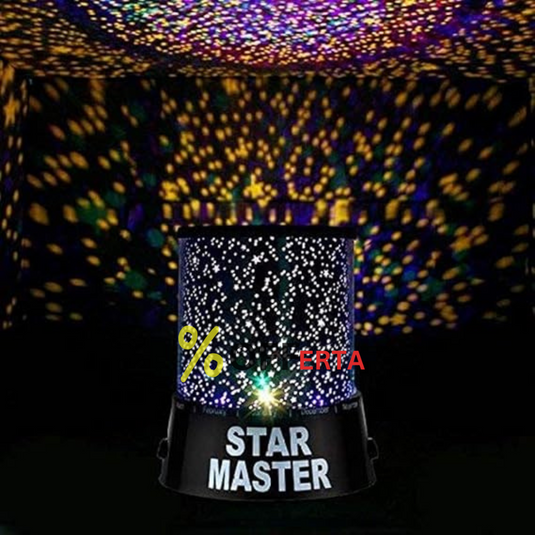 Lampa de veghe cu proiector astronomic
