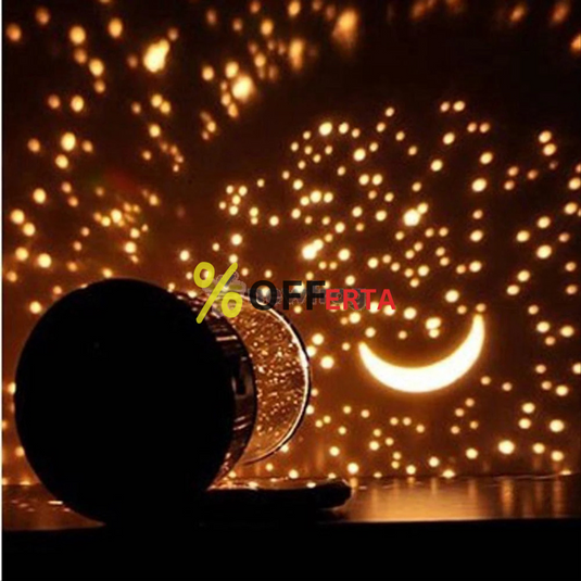 Lampa de veghe cu proiector astronomic