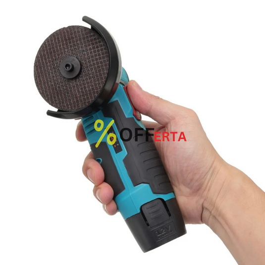 Mini polizor portabil GrinderPro 2 x Acumulatori + 6 Panze Cadou