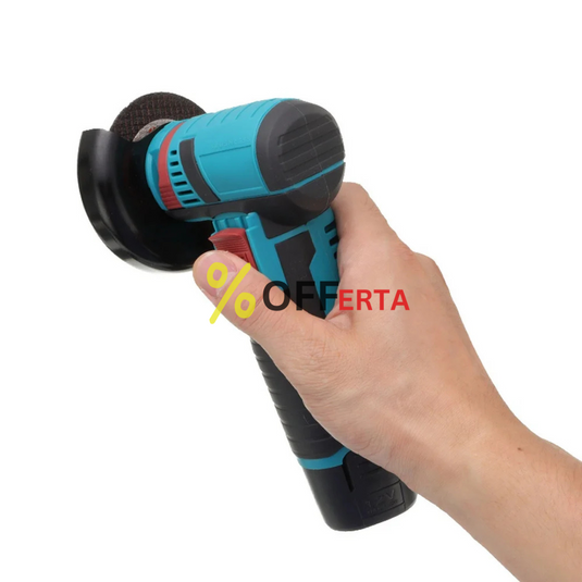 Mini polizor portabil GrinderPro 2 x Acumulatori + 6 Panze Cadou