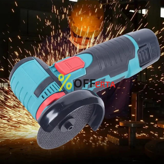 Mini polizor portabil GrinderPro 2 x Acumulatori + 6 Panze Cadou