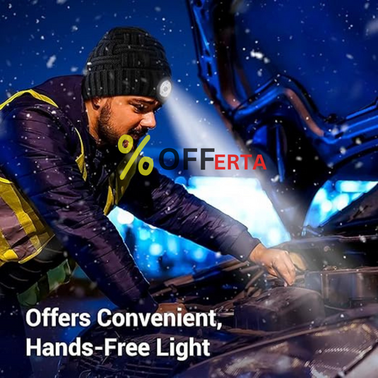 Caciula cu LED reincarcabil, unisex, marime universala