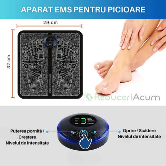Aparat de masaj EMS pentru tălpi EMS