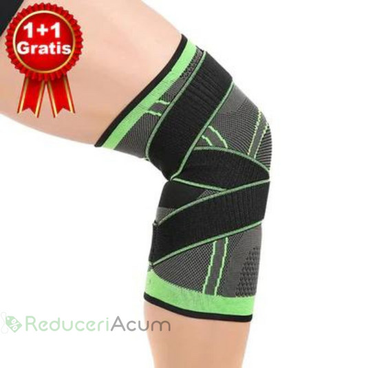 1+1 GRATUIT Genunchiera de sustinere cu compresie, pentru barbati si femei