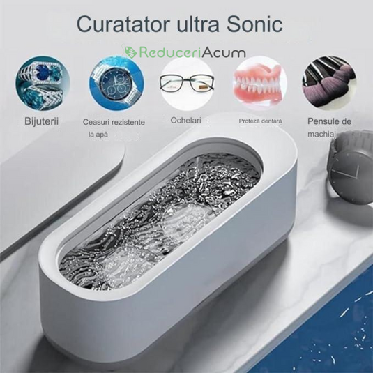 CurÄČÄtor de bijuterii Či ochelari cu ultrasunete