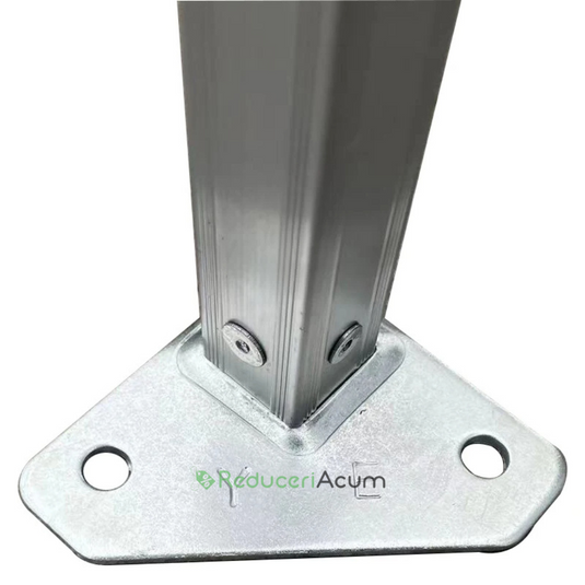 Cort albastru Pavilion 3x3m Pliabil, tip acordeon! Cadru Metal pentru Curte, Gradina, Evenimente