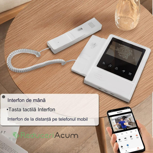 Interfon Video, Ecran 7 inch LCD,720p
