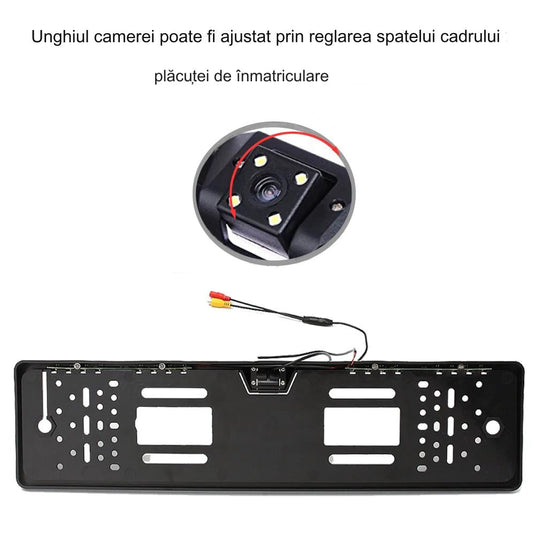 Camera video marsarier cu infrarosu cu suport numar auto inclus