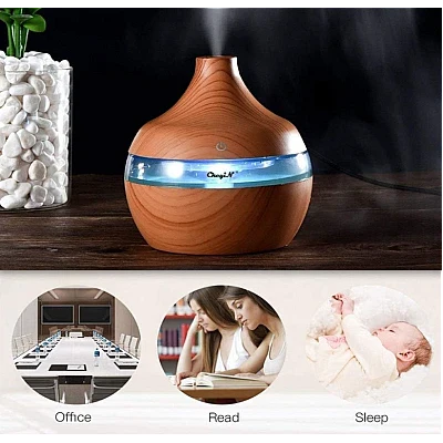 Umidificator de aer rotund pentru camera model NATUR cu varf