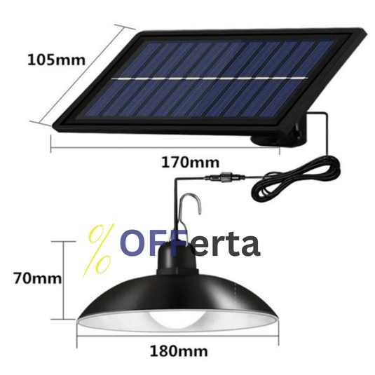 Panou Solar cu 1 Bec LED cu Aplica si Telecomanda