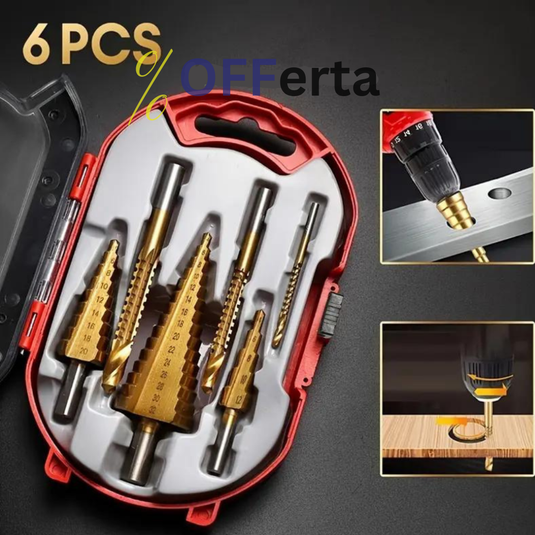 Set burghie metal, LEIH MANN, universale, 6 piese acoperite cu TITAN