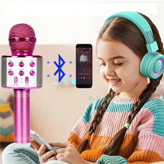 Microfon Karaoke Wireless Q7 cu Bluetooth