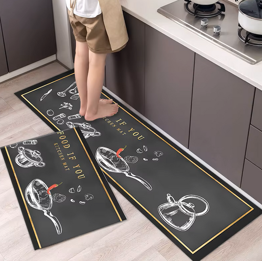 set 2 covoras GRI 150x43 cm / 75x43