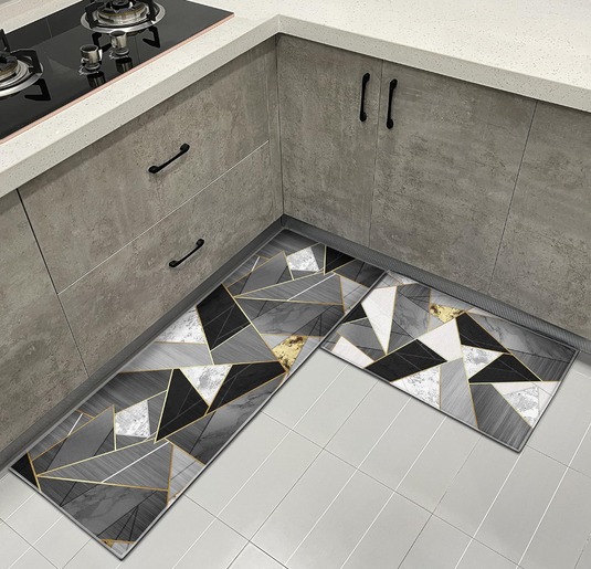 set 2 covoras GRI 150x43 cm / 75x43