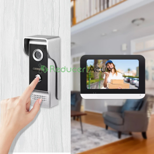 Interfon Video, Ecran 7 inch LCD,720p