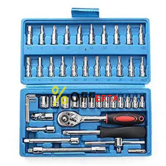 trusa scule,chei tubulare, 108 de piese + CADOU SET UNELTE 8 PIESE