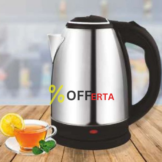 Cana Fierbator Inox, 1500W, 2 L, Declansare Automata, Inox/Negru