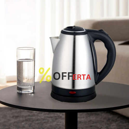 Cana Fierbator Inox, 1500W, 2 L, Declansare Automata, Inox/Negru
