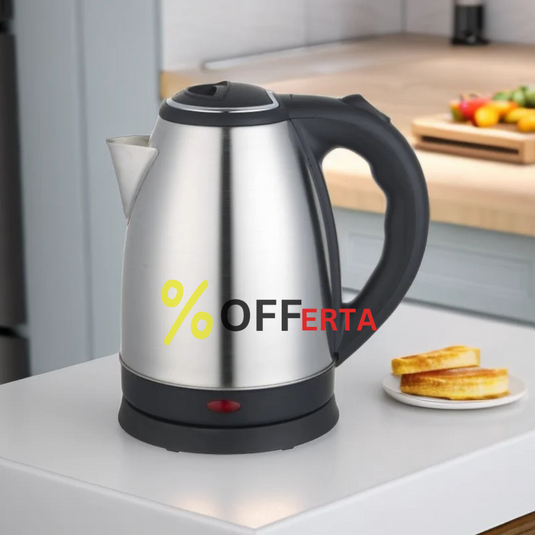 Cana Fierbator Inox, 1500W, 2 L, Declansare Automata, Inox/Negru