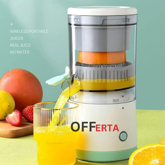 Storcator Electric De Citrice , Portabil, Cu Alimentare USB, Turcoaz, Usor De Folosit, 45W
