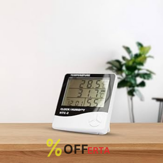Ceas electronic de birou, cu ecran LCD ce indica temperatura