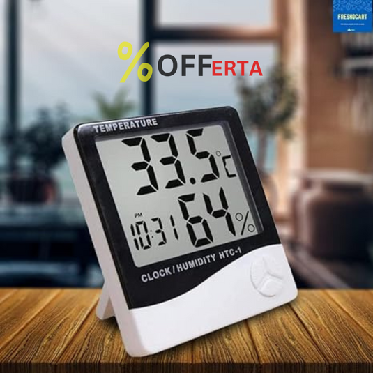 Ceas electronic de birou, cu ecran LCD ce indica temperatura