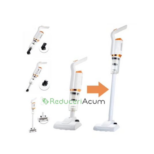 Aspirator vertical portabil, fara fir