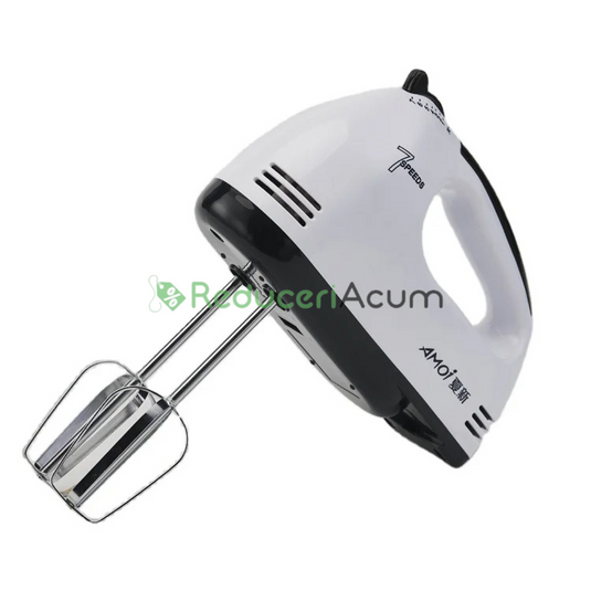 Mixer de mana Scarlett, putere 260W, 7 viteze, alb