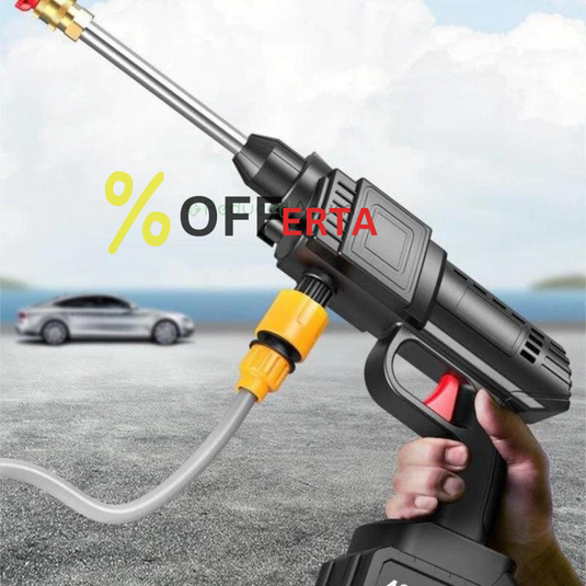KIT Aparat de spalat cu presiune de 36V,2 acumulatori si cu rezervor pentru detergent!