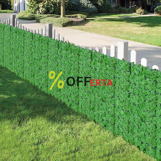 Gard artificial de gradina , frunze verde închis, 100x300 cm
