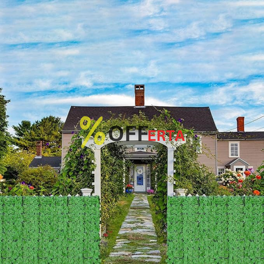 Gard artificial de gradina , frunze verde închis, 100x300 cm