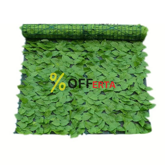 Gard artificial de gradina , frunze verde închis, 100x300 cm