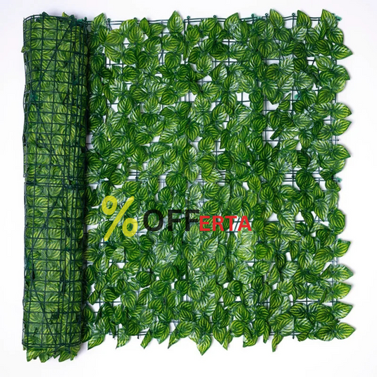 Gard artificial de gradina , frunze verde închis, 100x300 cm
