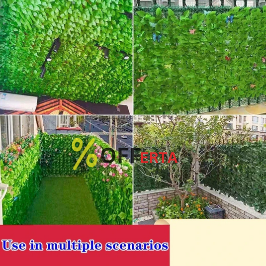 Gard artificial de gradina , frunze verde închis, 100x300 cm