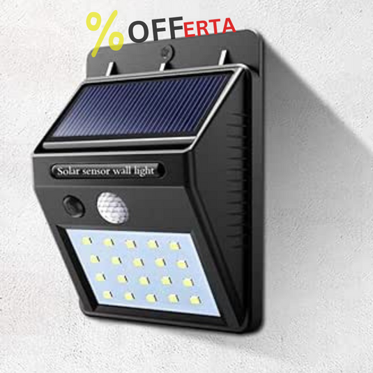Set 2 x Lampi LED cu incarcare solara si senzor de miscare