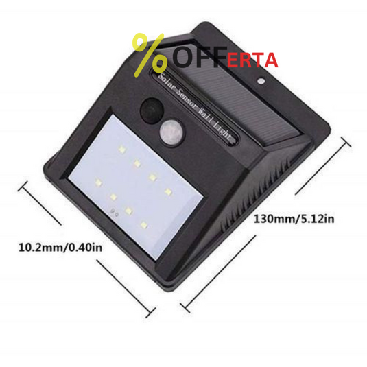 Set 2 x Lampi LED cu incarcare solara si senzor de miscare