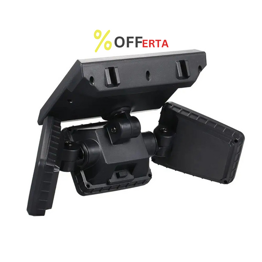 Lampa solara, de exterior cu 3 capete, LED, incarcare solara