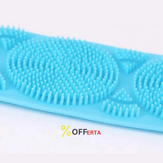 Pachet! Perie de corp pentru dus + Cap de dus cu granule