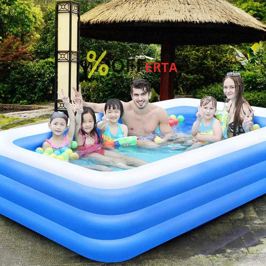 Piscina gonflabila  201 x 150 x 51 cm, 2 inele