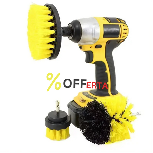 Set 3 perii de curatare cu adaptor pentru bormasina sau autofiletanta