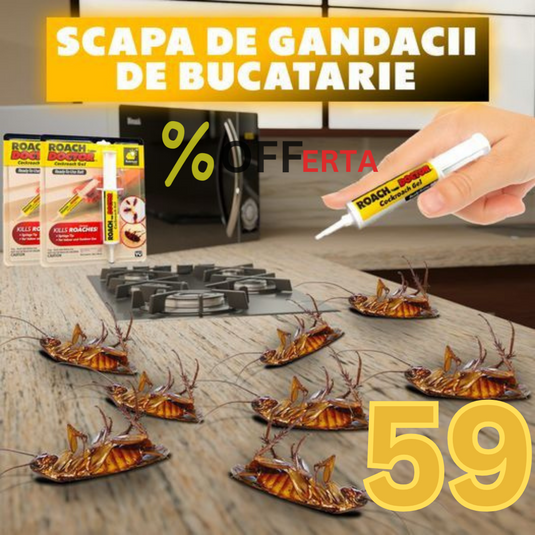 Set 3 x Insecticid tip seringa, solutie antigandaci RoachDoctor