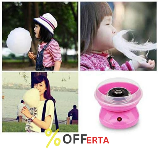 Aparat De Facut Vata De Zahar Cotton Candy, FAINTEC, Lingura, 10 x bete, Picioruse anti-alunecare, Roz