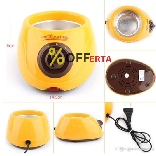 Aparat electric pentru topit ciocolata + Set Fondue – Chocolatiere